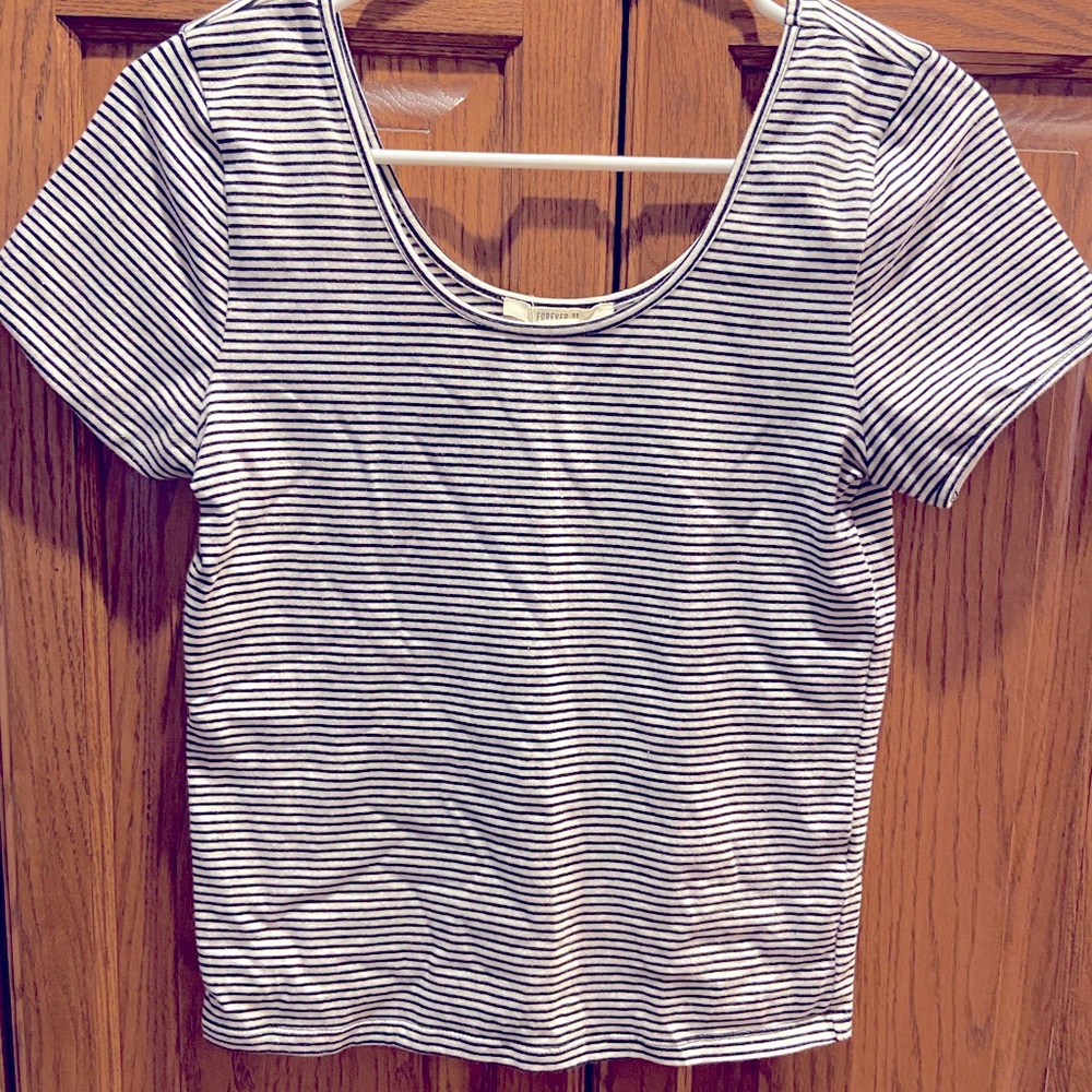 Black and white striped shirt